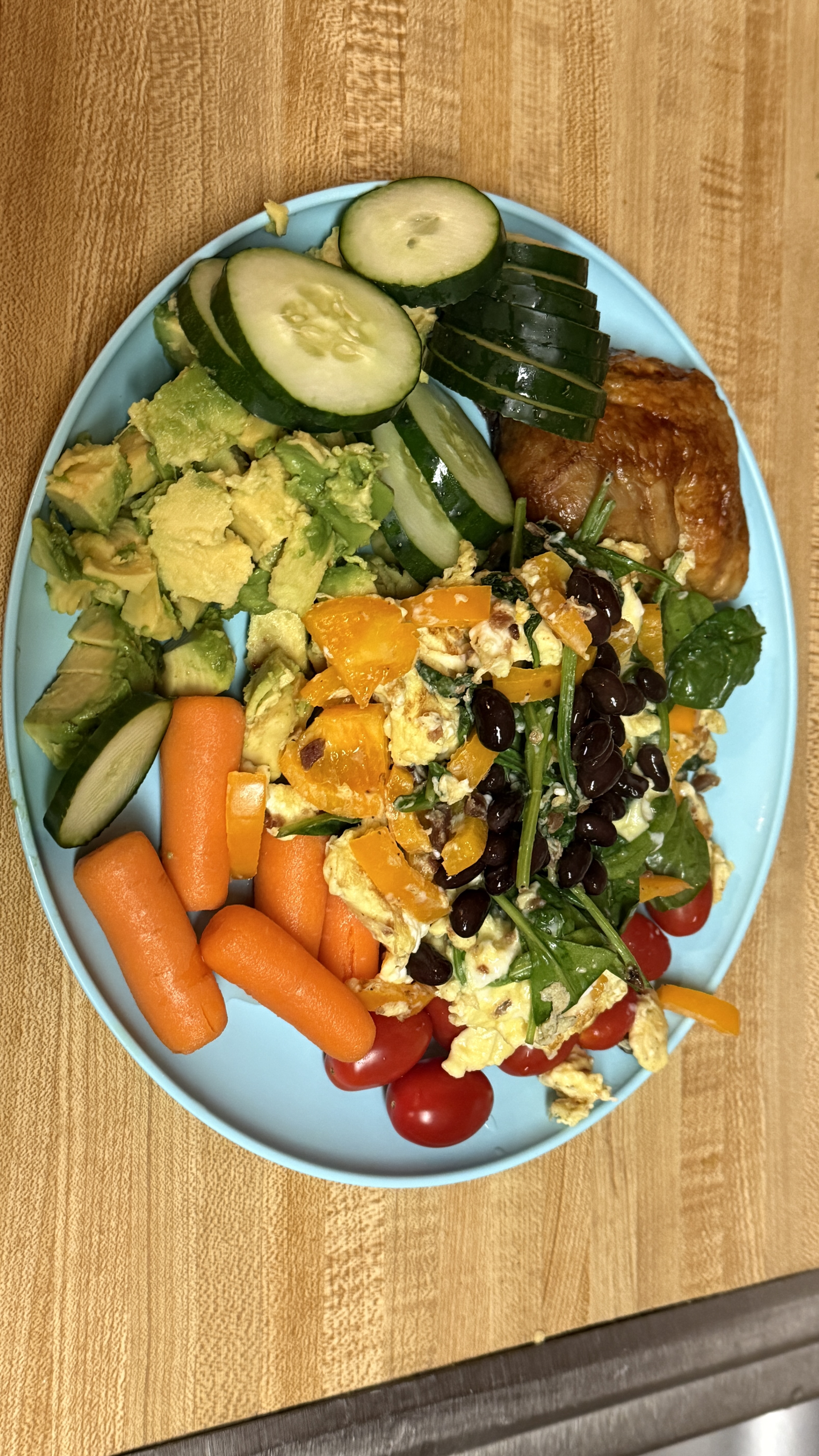 Chicken, Eggs & Vegetable Plate