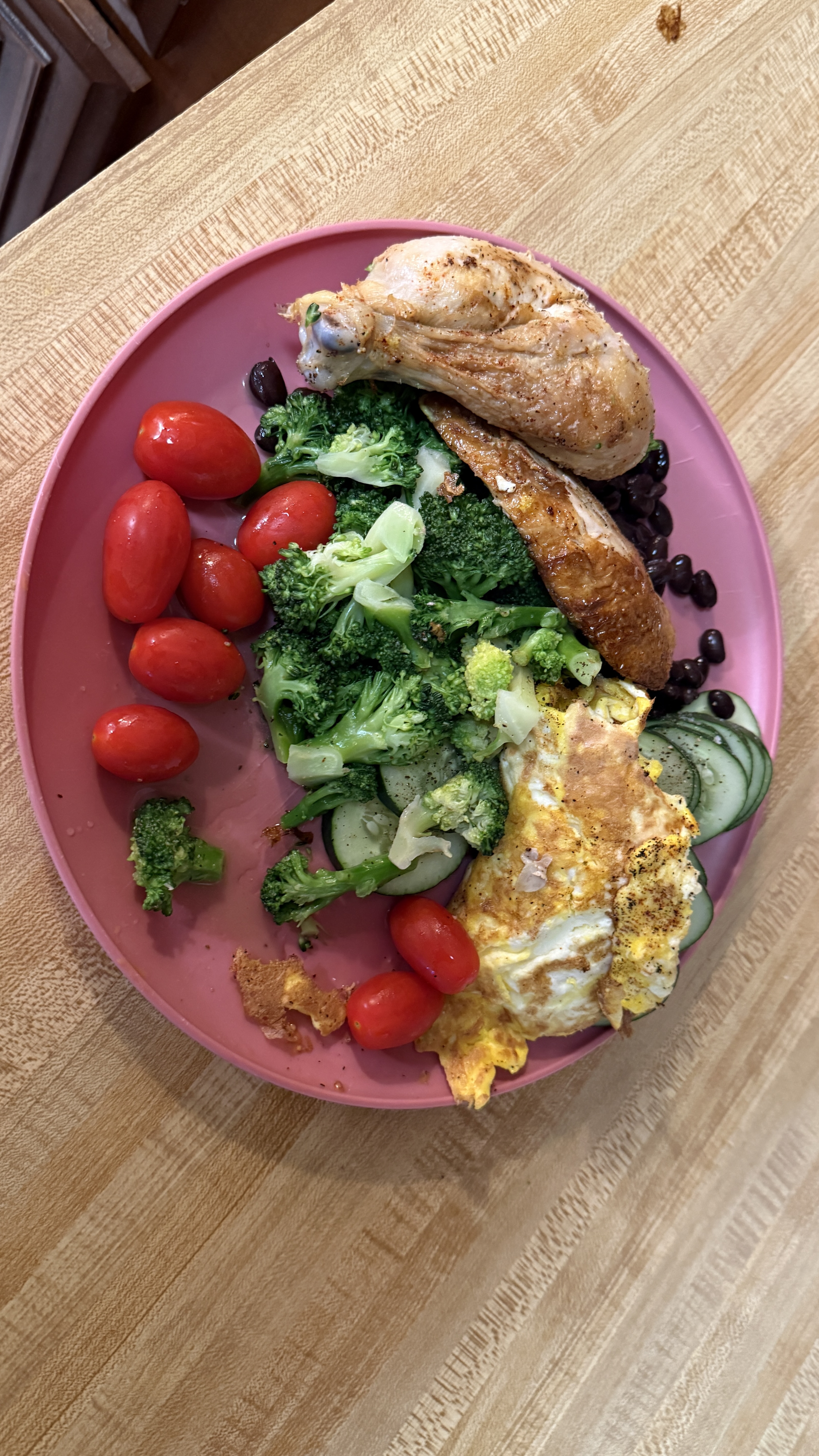 Chicken, Eggs & Broccoli Plate