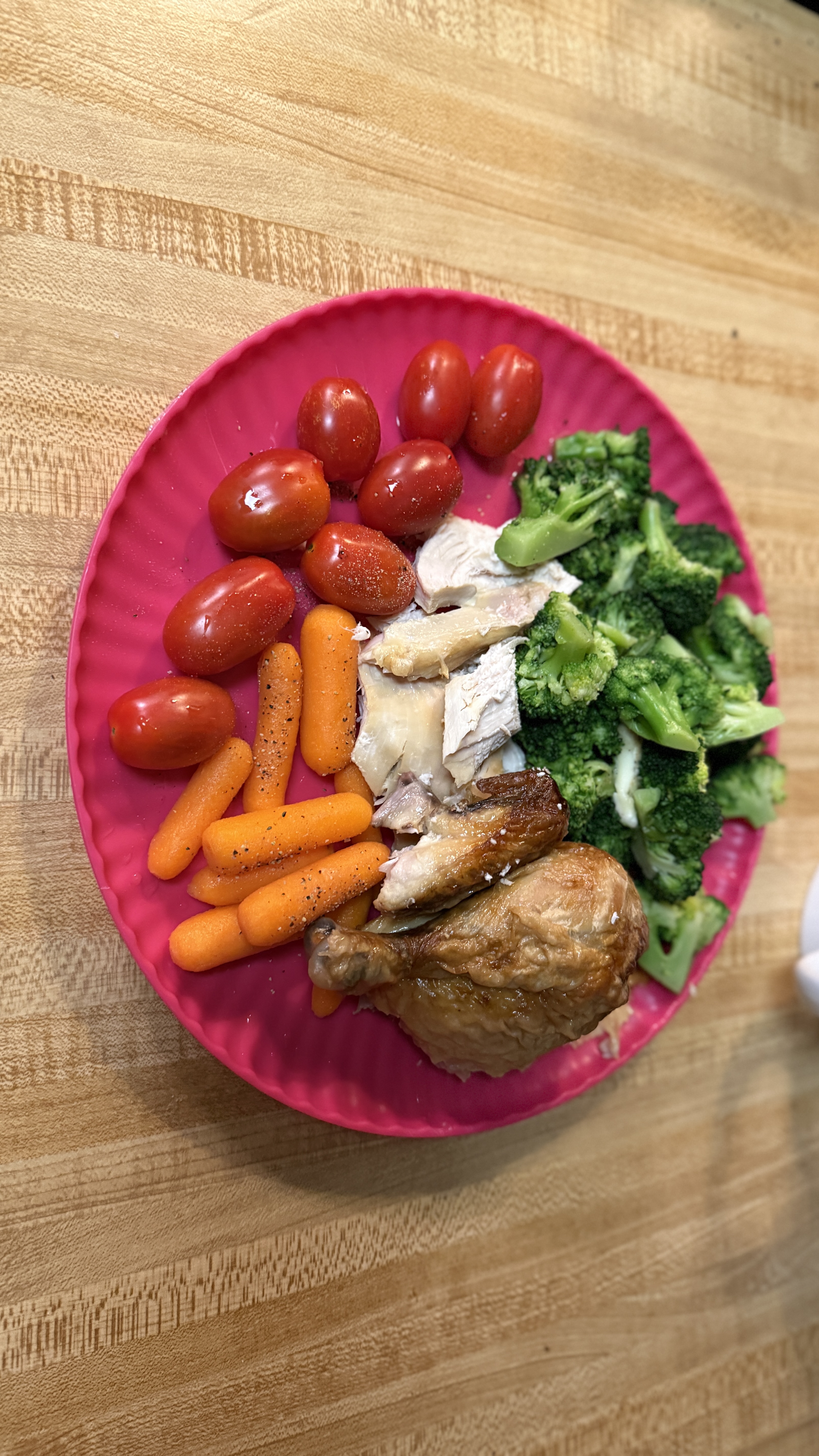 Chicken, Broccoli & Carrots Plate