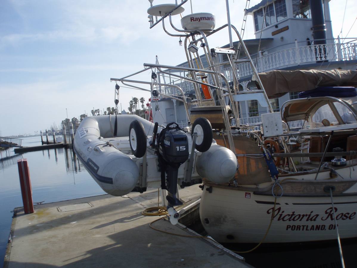 Davits deployed
