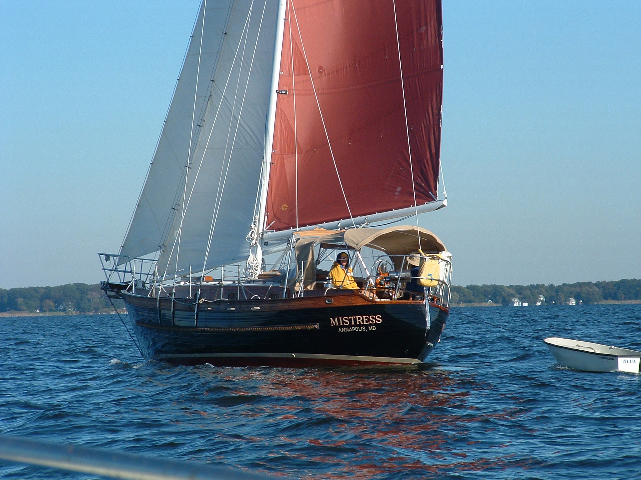 Under sail